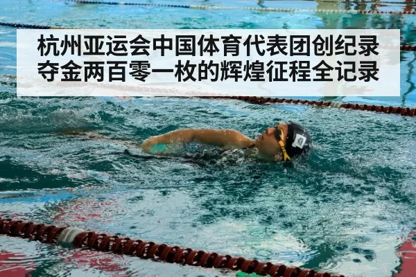 杭州亚运会中国体育代表团创纪录夺金两百零一枚的辉煌征程全记录